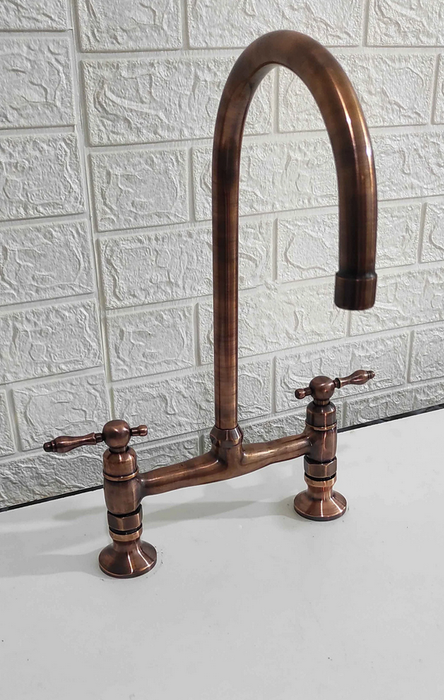 Moroccan Copper Bridge Faucet  Kitchen Faucets