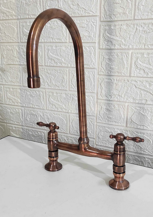 Moroccan Copper Bridge Faucet  Kitchen Faucets