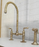 Unlacquered Brass Kitchen Faucet Lever Handles