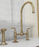 Unlacquered Brass Kitchen Faucet Lever Handles