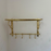 Unlacquered Brass Towel Rack With hooks