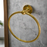 Brass Bathroom Ring Towel Rack