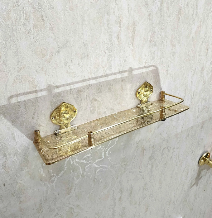 Brass Bathroom Shelf