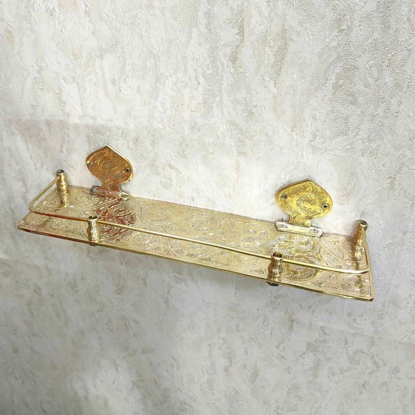 Brass Bathroom Shelf