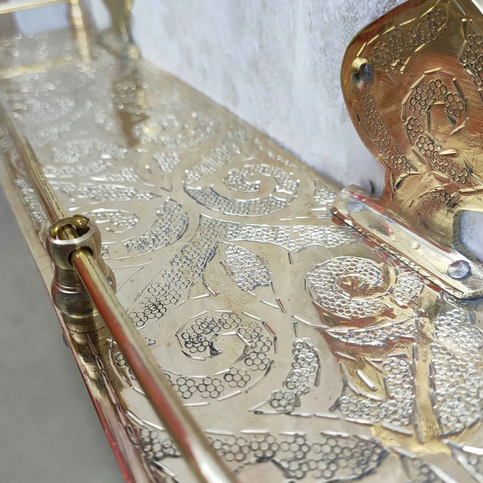 Brass Bathroom Shelf