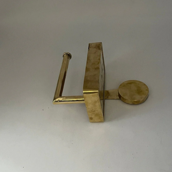 Brass Toilet Paper Holder With Shelf