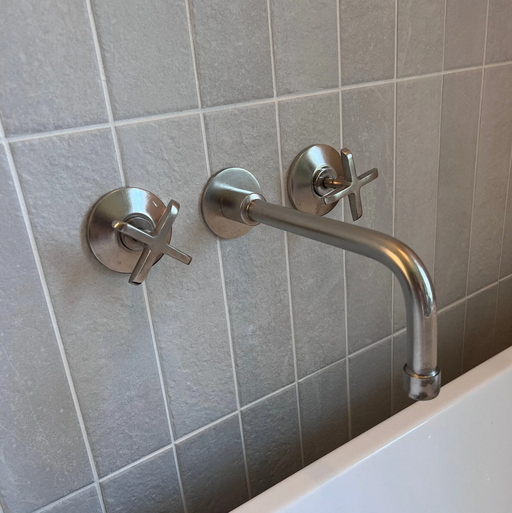 Brushed Nickel Wall Mounted Faucet