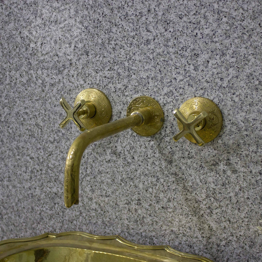 Engraved Wall Mounted Faucet