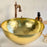 Hammered Brass Round Sink