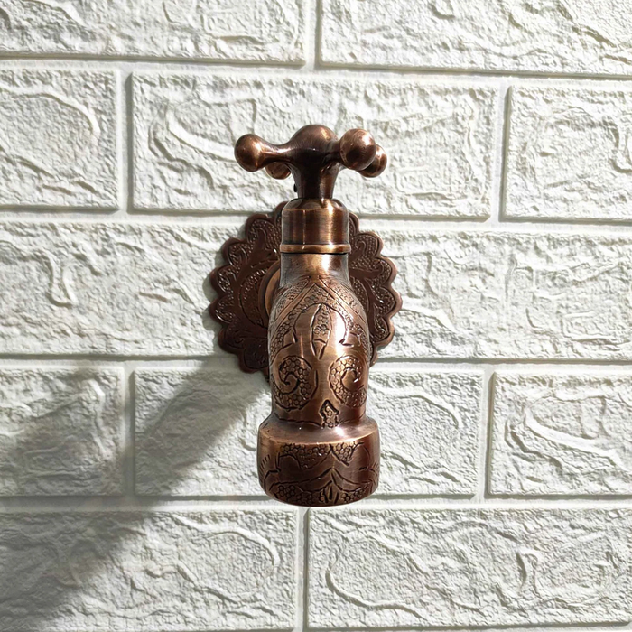 Handmade Brass Water-Tap - Copper finish