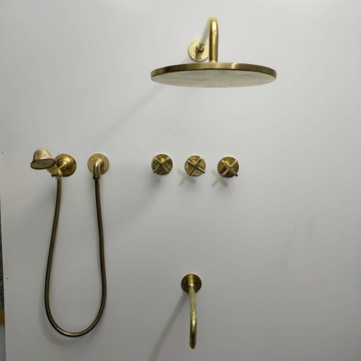 Solid Brass Exposed Shower Set