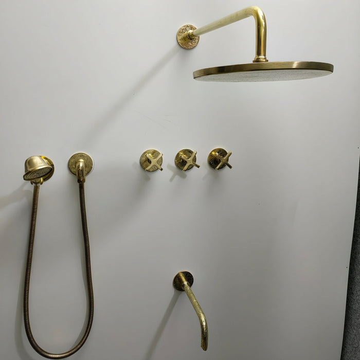 Solid Brass Exposed Shower Set