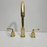 Solid Brass Three Holes Faucet with Lever Handle