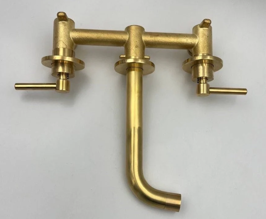 Unlacquered Brass Bathroom Faucet