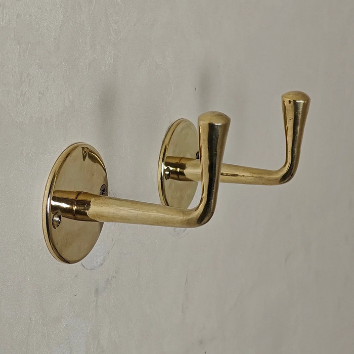 Unlacquered Brass Handmade Coat Rack