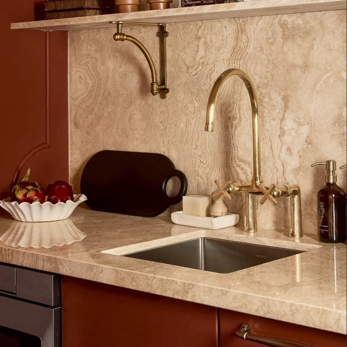 Unlacquered Brass Kitchen Faucet