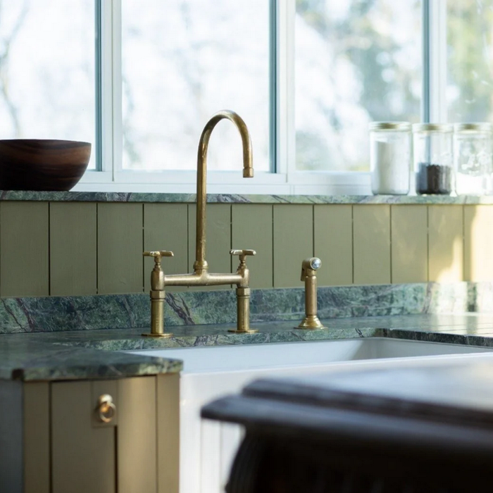 Unlacquered Brass Kitchen Faucet