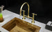 Unlacquered Brass Kitchen Faucet