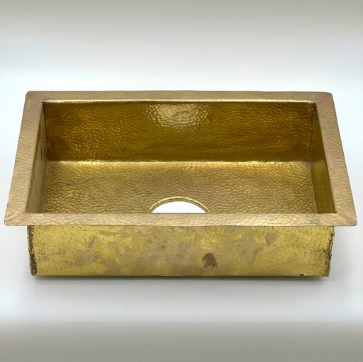 Unlacquered Brass Kitchen Island Sink