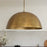 Unlacquered Brass Pendant Light, Round Brass Light Fixture