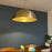 Unlacquered Brass Pendant Light, Round Brass Light Fixture