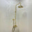 Unlacquered Brass Rain Shower