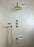 Unlacquered Brass Shower Set