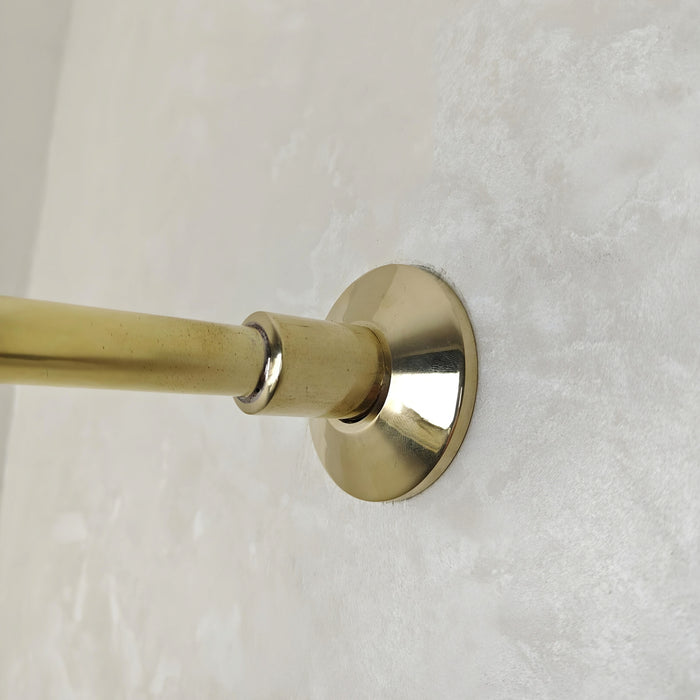 Unlacquered Brass Shower System