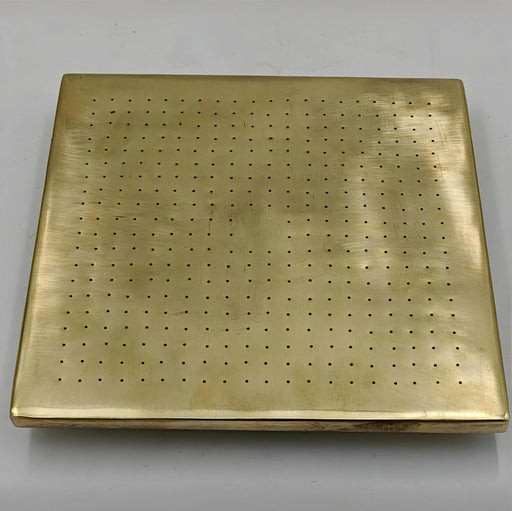 Unlacquered Brass Square Shower Head