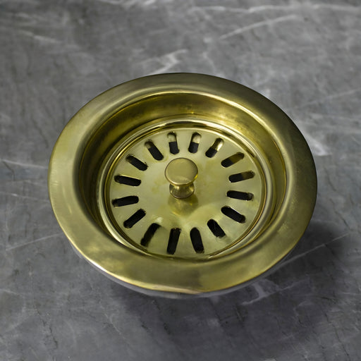 Unlacquered Brass Strainer Sink