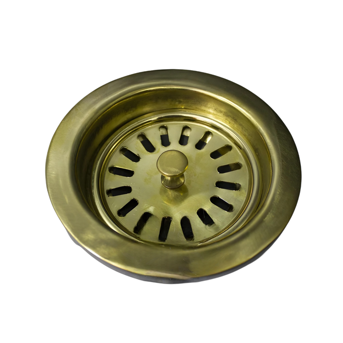 Unlacquered Brass Strainer Sink