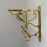 Unlacquered Brass Towel Rack With hooks