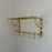 Unlacquered Brass Towel Rack With hooks