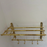 Unlacquered Brass Towel Rack With hooks