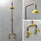 Unlacquered Solid Copper Shower