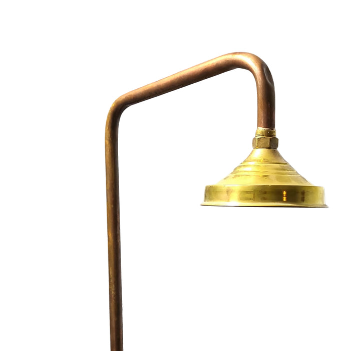 Unlacquered Solid Copper Shower