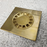 Unlaqauerd Brass Floor Drain - Square Shower Drain