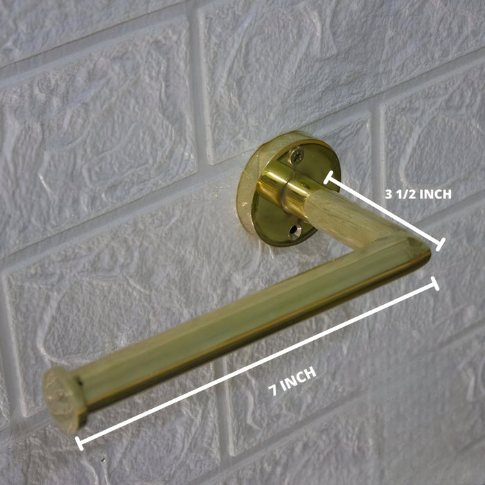 Unlacquered Brass Wall Mount Toilet Paper Holder