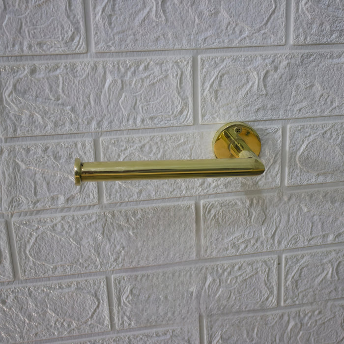 Unlacquered Brass Wall Mount Toilet Paper Holder